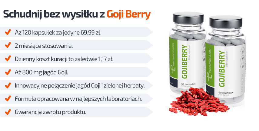 Goji Berry Prosper Labs - tabletki na odchudzanie