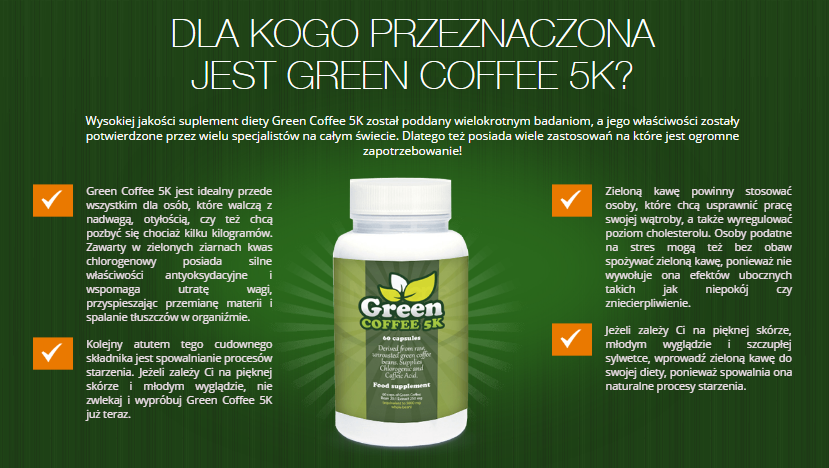 Green Coffee 5K – tabletki na odchudzanie