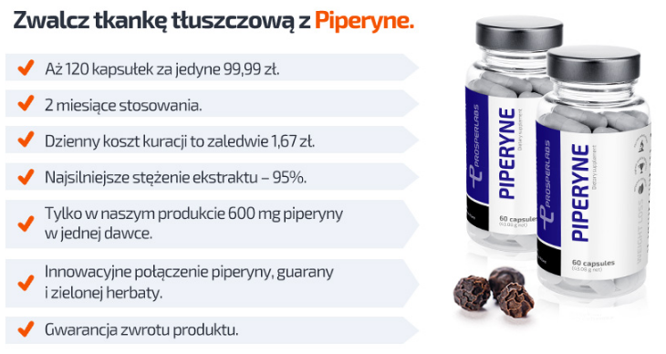 Piperine Prosper Labs - tabletki na odchudzanie