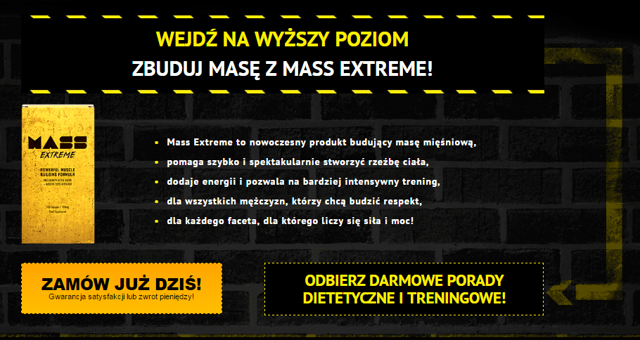 Mass Extreme – tabletki na przyrost masy mięśniowej