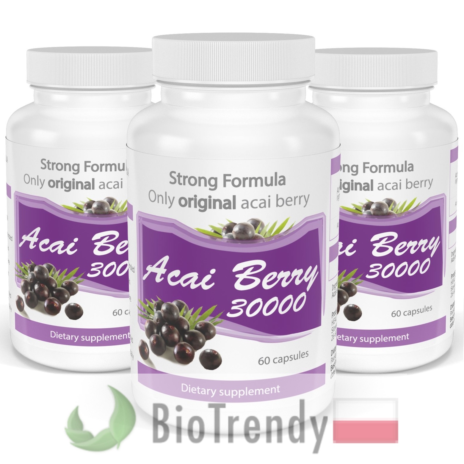 BioTrendy - Acai Berry 30000 PL - tabletki na odchudzanie - tabletki odchudzajace
