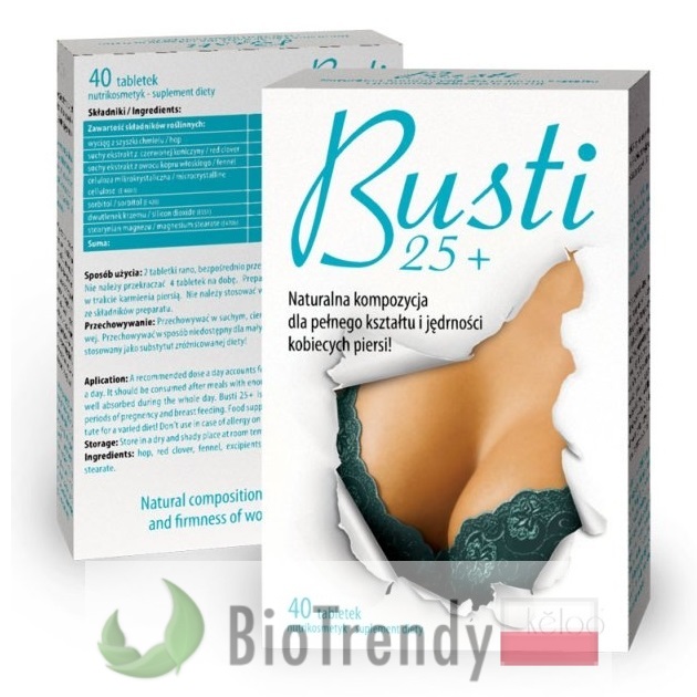 BioTrendy - Busti 25+ PL - tabletki na powiększanie piersi - tabletki na powiększanie biustu