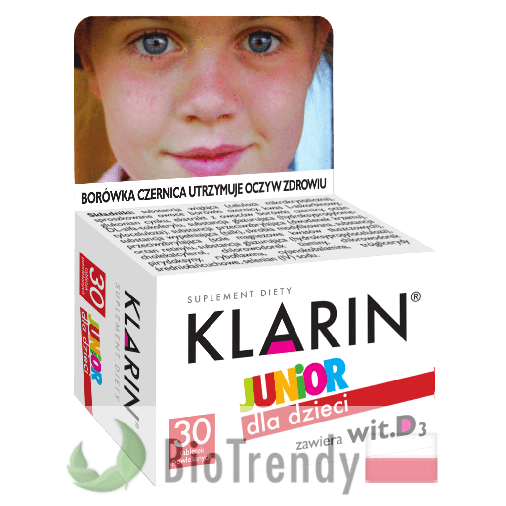 BioTrendy - Klarin Junior PL - tabletki na oczy - tabletki na wzrok