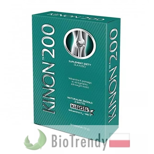 BioTrendy - Kinon 200 PL - tabletki wzmacniajace kosci - tabletki wzmacniajace uklad kostny