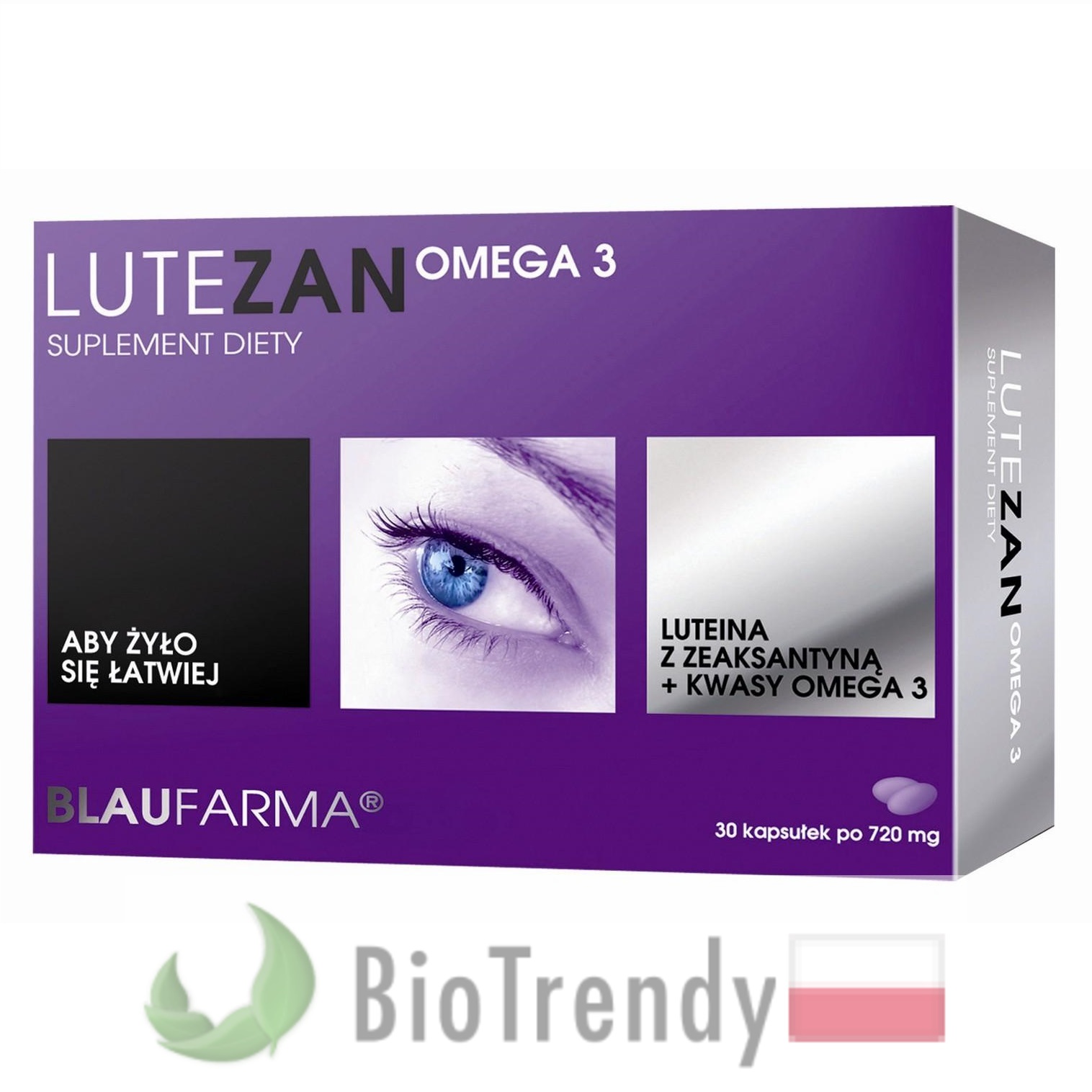 BioTrendy - Lutezan Omega 3 PL - tabletki na oczy - tabletki na wzrok