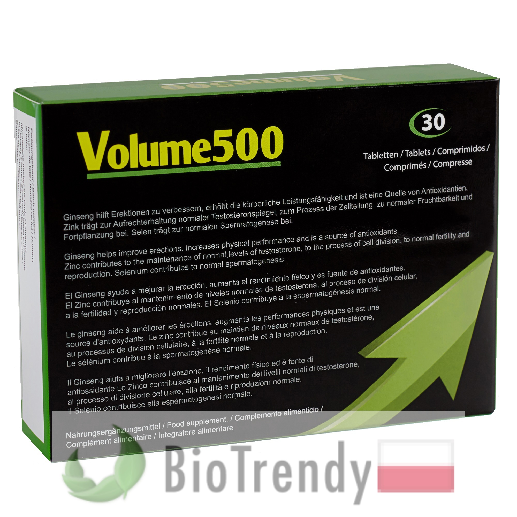 BioTrendy - Volume 500 PL - tabletki na plodnosc dla mezczyzn - tabletki na poprawe plodnosci