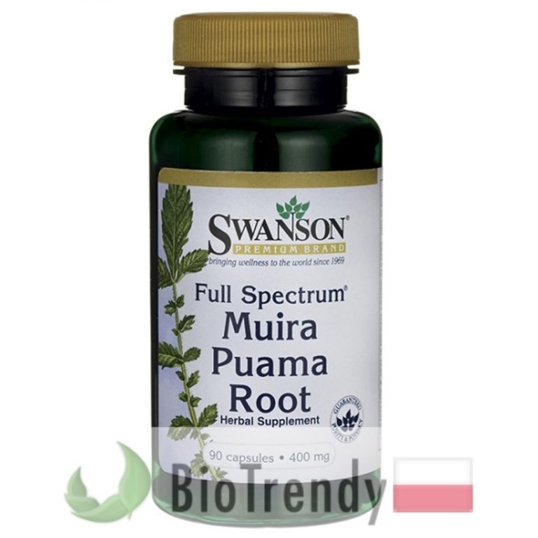 Swanson Full Spectrum Muira Puama Root 400 mg tabletki na potencję