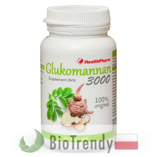 BioTrendy - Glukomannan 3000 PL - tabletki na odchudzanie - tabletki odchudzajace