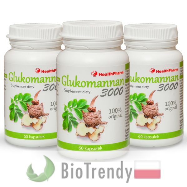 BioTrendy - Glukomannan 3000 PL - tabletki na odchudzanie - tabletki odchudzajace