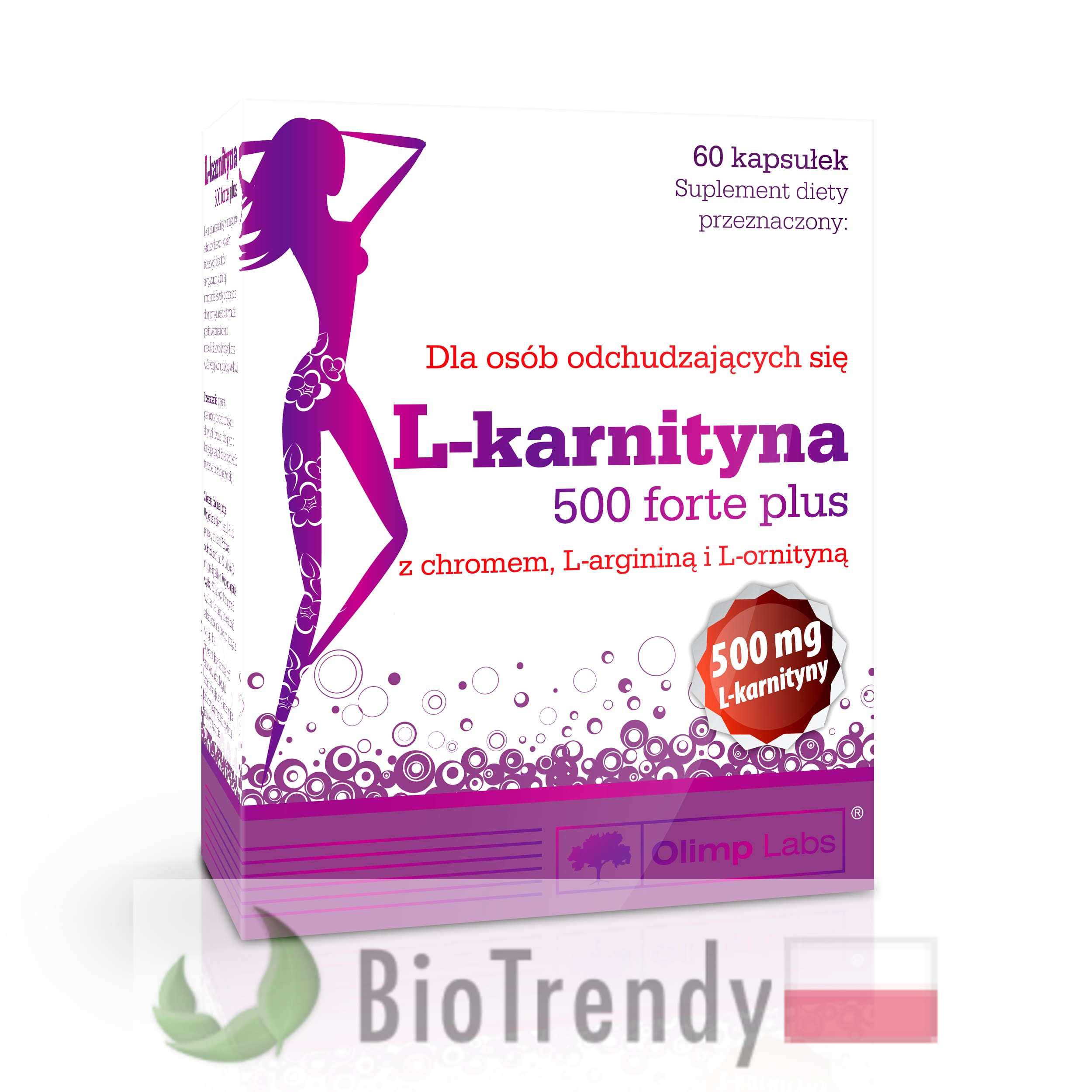 BioTrendy - L-karnityna 500 forte plus PL - tabletki na odchudzanie - tabletki odchudzajace BioTrendy - L-karnityna 500 forte plus PL - tabletki na odchudzanie - tabletki odchudzajace