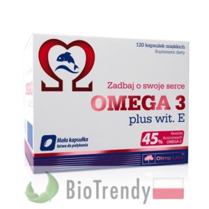 BioTrendy - Omega 3 plus wit. E PL - nienasycone kwasy tłuszczowe - kwasy tłuszczowe omega 3