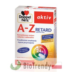 BioTrendy - Doppelherz aktiv A-Z RETARD PL - tabletki z witaminami – tabletki z mineralami