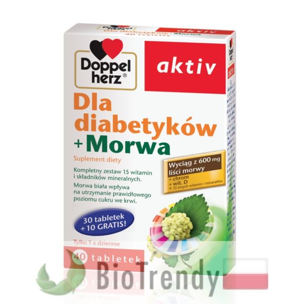 BioTrendy - Doppelherz aktiv Dla diabetyków + Morwa PL - tabletki z witaminami – tabletki z mineralami