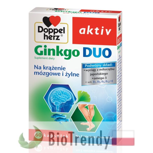 BioTrendy - Doppelherz aktiv Ginkgo DUO PL - tabletki na koncentracje – tabletki na pamiec