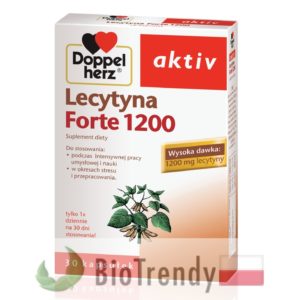 BioTrendy - Doppelherz aktiv Lecytyna Forte 1200 PL - tabletki na koncentracje – tabletki na pamiec