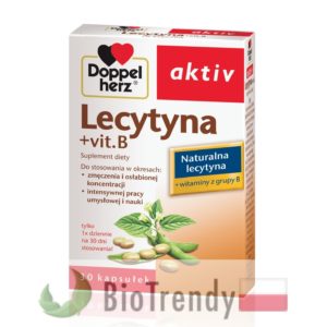 BioTrendy - Doppelherz aktiv Lecytyna + vit. B PL - tabletki na koncentracje – tabletki na pamiec