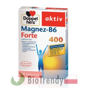 BioTrendy - Doppelherz aktiv Magnez-B6 Forte 400 PL - tabletki z witaminami – tabletki z mineralami