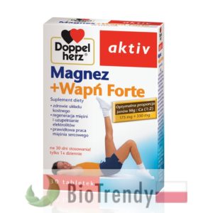 BioTrendy - Doppelherz aktiv Magnez + Wapń Forte PL - tabletki wzmacniajace kosci - tabletki wzmacniajace uklad kostny