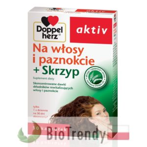 BioTrendy - Doppelherz aktiv Na włosy i paznokcie + Skrzyp PL - tabletki na wlosy – wypadanie wlosow - mocne wlosy