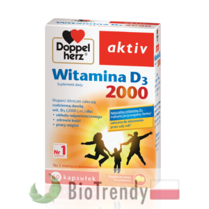BioTrendy - Doppelherz aktiv Witamina D3 2000 PL - tabletki z witaminami – tabletki z mineralami