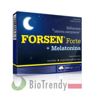 BioTrendy - Forsen Forte + Melatonina PL - tabletki na uspokojenie – tabletki na stress