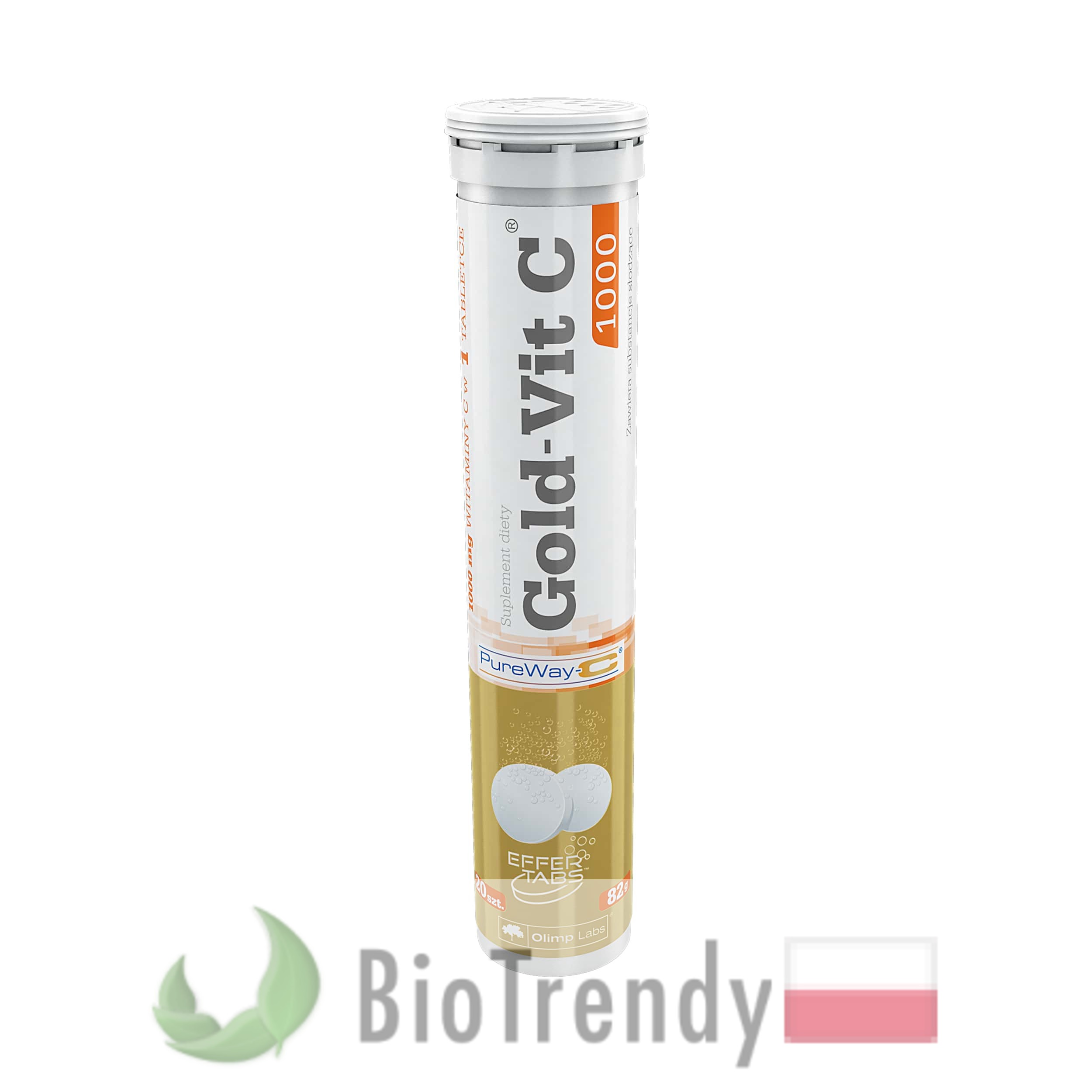 BioTrendy - Gold-Vit C 1000 PL - tabletki z witaminami – tabletki z mineralami BioTrendy - Gold-Vit C 1000 PL - tabletki z witaminami – tabletki z mineralami