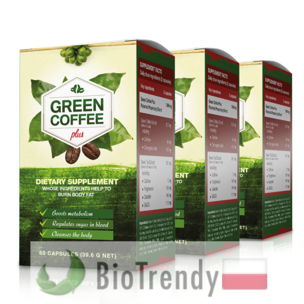 BioTrendy - Green Coffee Plus PL - tabletki na odchudzanie - tabletki odchudzajace