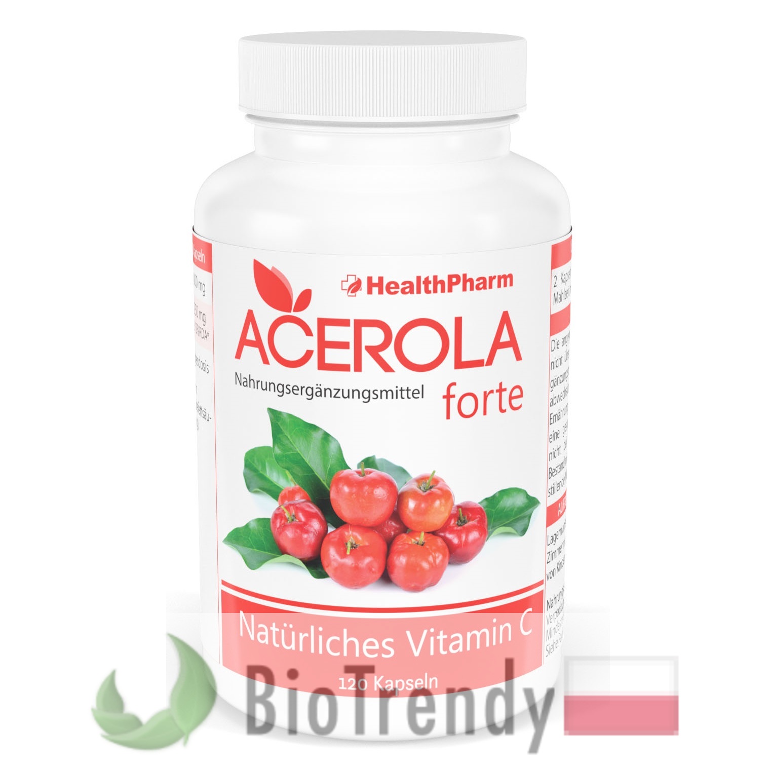 BioTrendy - Healthpharm Acerola Forte PL - tabletki z witaminami – tabletki z mineralami BioTrendy - Healthpharm Acerola Forte PL - tabletki z witaminami – tabletki z mineralami