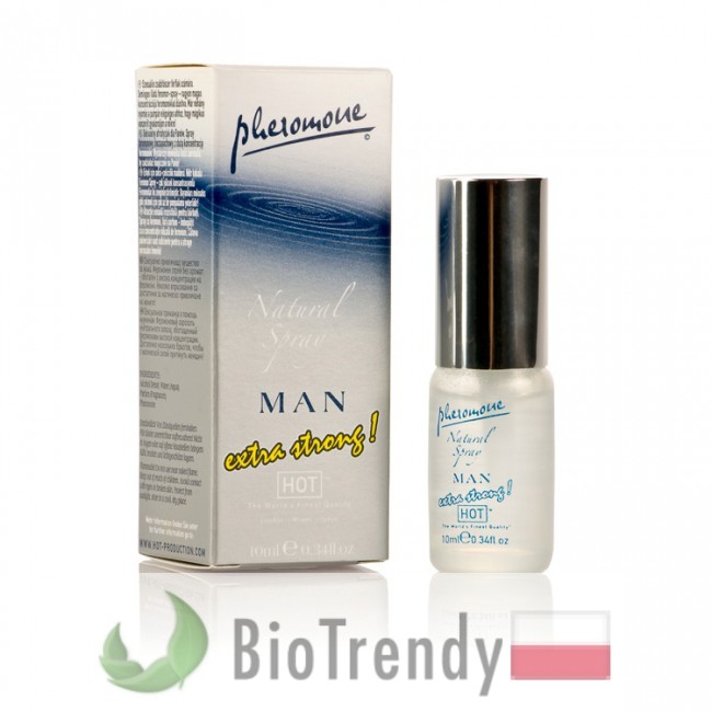 BioTrendy - Hot Pheromon Natural Spray Extra Strong Man PL - feromony dla mezczyzn – meskie feromony BioTrendy - Hot Pheromon Natural Spray Extra Strong Man PL - feromony dla mezczyzn – meskie feromony