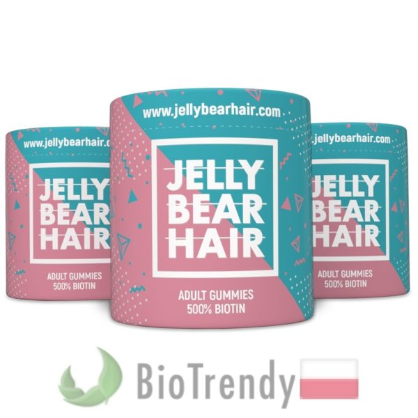 BioTrendy - Jelly Bear Hair PL - tabletki na wlosy – wypadanie wlosow - mocne wlosy