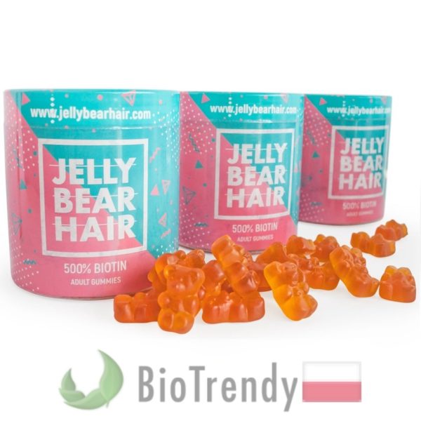 BioTrendy - Jelly Bear Hair PL - tabletki na wlosy – wypadanie wlosow - mocne wlosy