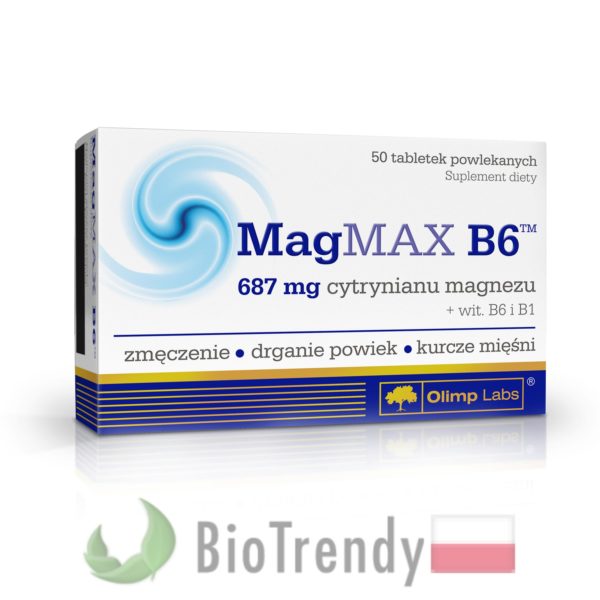BioTrendy - MagMAX B6 PL - tabletki z witaminami – tabletki z mineralami