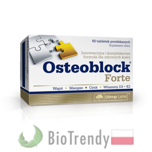 BioTrendy - Osteoblock Forte PL - tabletki wzmacniajace kosci - tabletki wzmacniajace uklad kostny