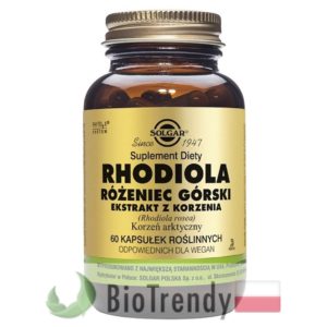 BioTrendy - Solgar Rhodiola Różeniec górski PL - tabletki na koncentracje – tabletki na pamiec