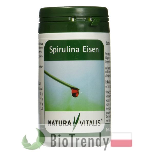 BioTrendy - Spirulina + Żelazo PL - tabletki na serce – tabletki na uklad krazenia