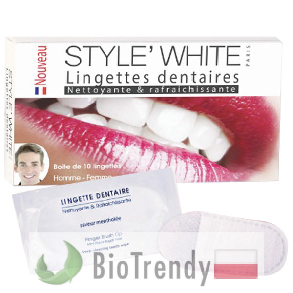 BioTrendy - Style White Wipes PL - wybielanie zebow - snieznobialy usmiech