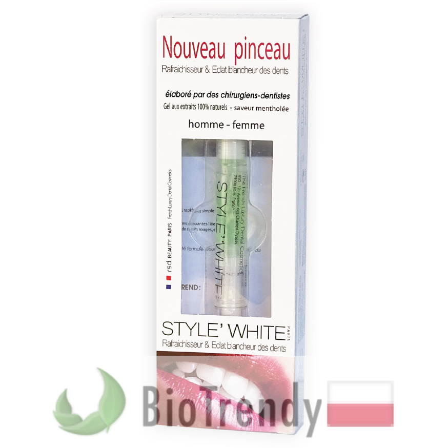 BioTrendy - Style White pędzelek do wybielania PL - wybielanie zebow - snieznobialy usmiech BioTrendy - Style White pędzelek do wybielania PL - wybielanie zebow - snieznobialy usmiech
