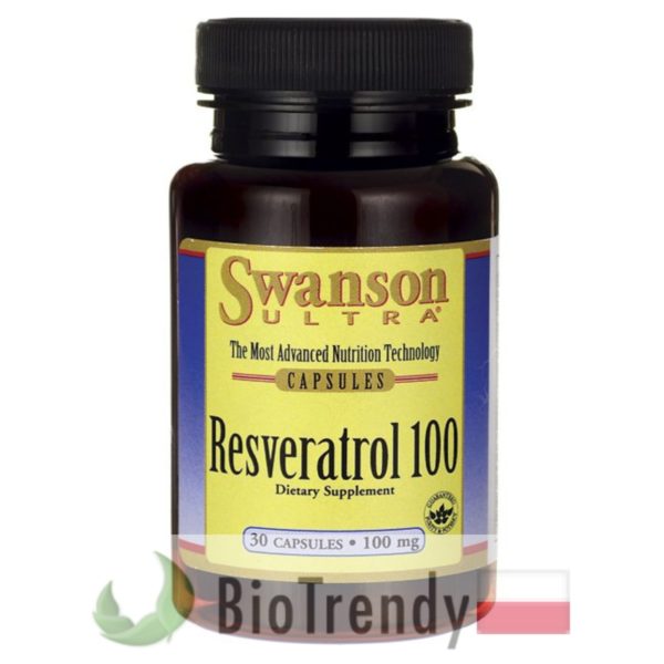BioTrendy - Swanson Resveratrol 100 mg PL - tabletki na zmarszczki – tabletki na stres oksydacyjny