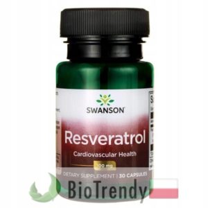 BioTrendy - Swanson Resveratrol 100 mg PL - tabletki na zmarszczki – tabletki na stres oksydacyjny