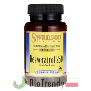 BioTrendy - Swanson Resveratrol 250 mg PL - tabletki na zmarszczki – tabletki na stres oksydacyjny