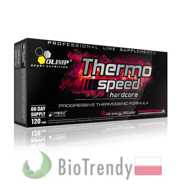 BioTrendy - Thermo Speed Hardcore Mega Caps PL - tabletki na przyrost masy miesniowej – tabletki na mase miesniowa
