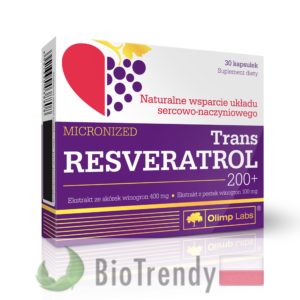 BioTrendy - Trans Resveratrol 200+ PL - tabletki na serce – tabletki na uklad krazenia