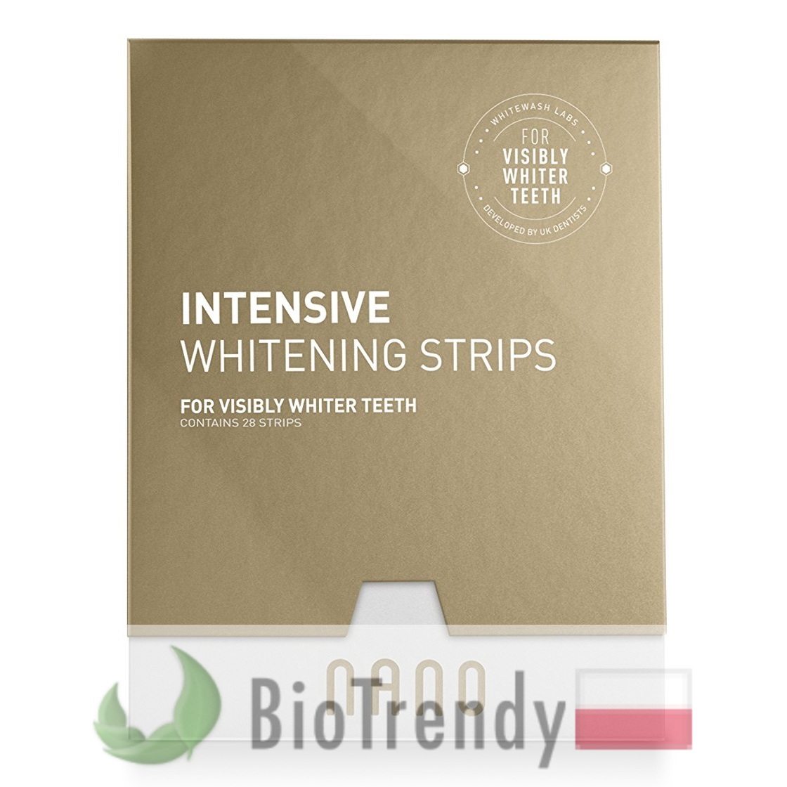 WhiteWash Nano Intensive Whitening Strips wybielanie zębów BioTrendy